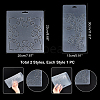 2Sheets 2 Styles Plastic Drawing Painting Stencils Templates DIY-CA0001-86-2