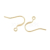 Brass Flat Ear Wire KK-CBA57BD-09G-2