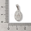 Non-Tarnish 304 Stainless Steel Pendants STAS-Z075-23P-3