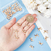 GOMAKERER 30Pcs Brass Charms KK-GO0001-50-3