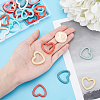 SUNNYCLUE 48pcs 8 Color Acrylic Linking Ring OACR-SC0001-08-3