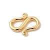 Brass S-Hook Clasps KK-P340-47G-2