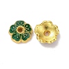 Alloy Enamel Bead Caps ENAM-D027-01A-04G-2