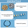 Unicraftale PVD Vacuum Plating 304 Stainless Steel Folding Crimp Ends STAS-UN0005-71-5