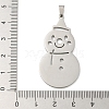 Christmas Theme 304 Stainless Steel Pendants STAS-Q005-01P-03-3