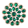 Brass Rhinestone Applique DIY-FG0009-87C-1