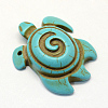 Synthetic Turquoise Pendants X-TURQ-S283-22-2