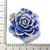 Synthetic Shell Dyed Carved Flower Connector Charms SHEL-D081-01A-3