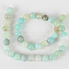 Natural Gemstone Agate Round Bead Strands G-E234-15-2