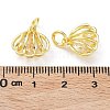 Rack Plating Brass Clear Cubic Zirconia Pendants KK-B078-06G18-3