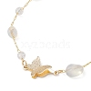 Handmade Glass & Opalite Nuggets Beads Necklaces BJEW-JB12461-03-3