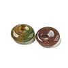 Natural Indian Agate Donut/Pi Disc Charms G-G142-02R-2