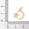 Rack Plating Brass Micro Pave Cubic Zirconia Pendants KK-H509-02G-01-3