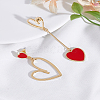 1 Pair Alloy Dangle Stud Earrings EJEW-LP0003-54G-01-3