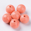 Antique Style Opaque Acrylic Beads SACR-N007-B-21-1