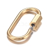 304 Stainless Steel Screw Carabiner Lock Charms STAS-H107-04A-G-2