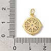 Rack Plating Brass Cubic Zirconia Pendants KK-Z056-26G-3