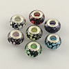 Large Hole Flower Pattern Resin European Beads X-OPDL-R120-M1-1