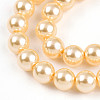 Baking Painted Pearlized Glass Pearl Bead Strands HY-N002-5mm-A09-4