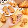 6Pcs Artificial Plastic Fried Chicken Leg Model DJEW-SC0001-17A-4