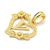 Heart Brass Pendants KK-I714-04G-V-2