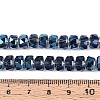 Electroplate Transparent Glass Beads Strands X-EGLA-N022-04A-D05-4
