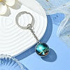 Round Glass Beads Keychain KEYC-YW00066-03-1