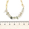 Natural Prehnite Chip Beaded Necklaces NJEW-C070-04G-04-3