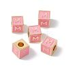 Rack Plating Brass Enamel Beads KK-B060-04G-05M-3