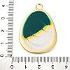 Alloy Enamel Pendants PALLOY-S034-02KCG-G-3