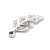 Alloy Rhinestone Pendants ALRI-C007-48P-4