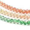 Transparent Painted Glass Beads Strands X1-DGLA-A034-T4mm-A04-4