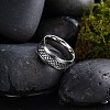 Men's Titanium Steel Finger Rings RJEW-BB27567-A-9-3