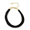 Polyester Metallic Braided Multi-strand Cord Bracelet for Bracelet Making BJEW-H642-02G-14-4