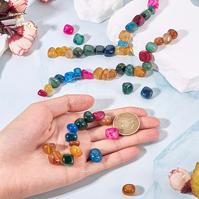 3 Strands Natural Agate Beads Strands G-TA0002-72-1