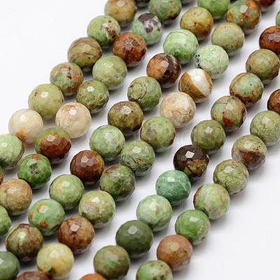Natural Green Opal Beads Strands G-K209-05A-6mm-1