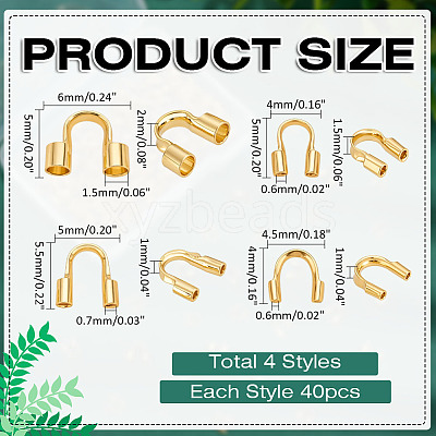 160Pcs 4 Styles Wire Guardian and Protectors KK-ME0002-77-1