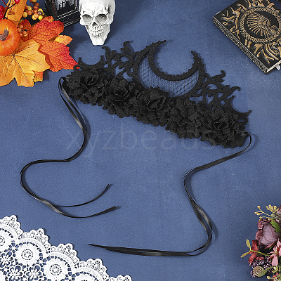 Felt Cloth and Alloy Headwear Crown OHAR-WH20020-01B-1