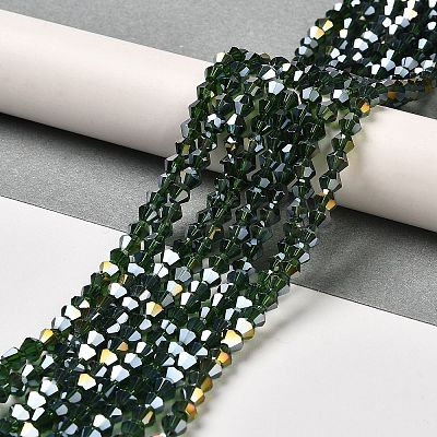 Transparent Electroplate Glass Beads Strands LS-EGLA-A039-T2mm-B25-1