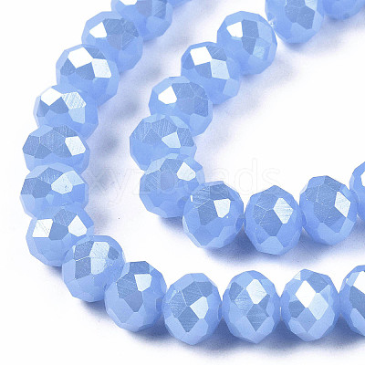 Electroplate Glass Beads Strands EGLA-A034-J2mm-A02-1
