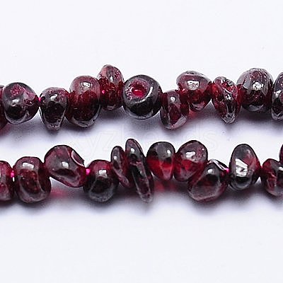 Natural Garnet Beads Strands LS-G-D411-01-1