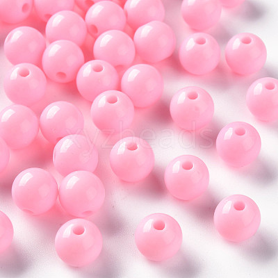 Opaque Acrylic Beads MACR-S370-C10mm-A01-1