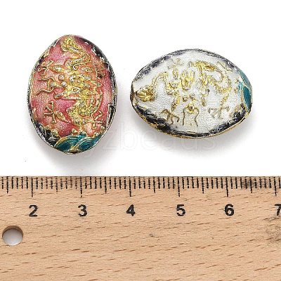 Handmade Cloisonne Beads CLB-Z001-03G-01-1
