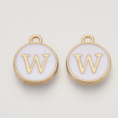 Golden Plated Alloy Charms X-ENAM-S118-01W-1