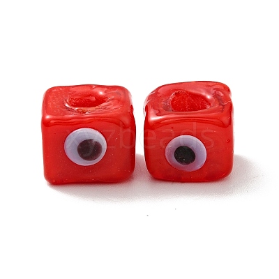 Handmade Evil Eye Lampwork European Beads LAMP-G143-06D-1