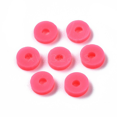 Handmade Polymer Clay Beads LS-CLAY-R067-4.0mm-B45-1
