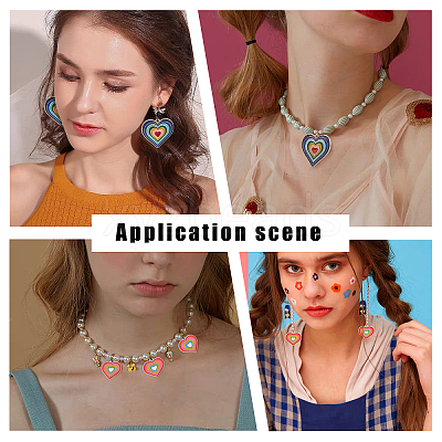 16Pcs 4 Style Rack Plating Alloy Enamel Pendants FIND-FH0003-21-1