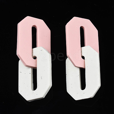 Handmade Polymer Clay Linking Rings CLAY-N010-033-03-1