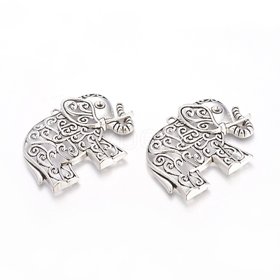Tibetan Style Alloy Big Pendants X-TIBEP-29-AS-LF-1