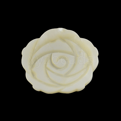 Flower Freshwater Shell Cabochons SHEL-F001-29-1